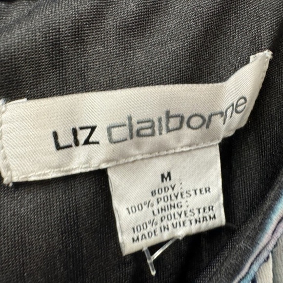 Liz Claiborne,Woman,Blouse+Pant Caprice Set,Blue-White,Sz M,Zip,Sleeveless.! - Picture 7 of 12